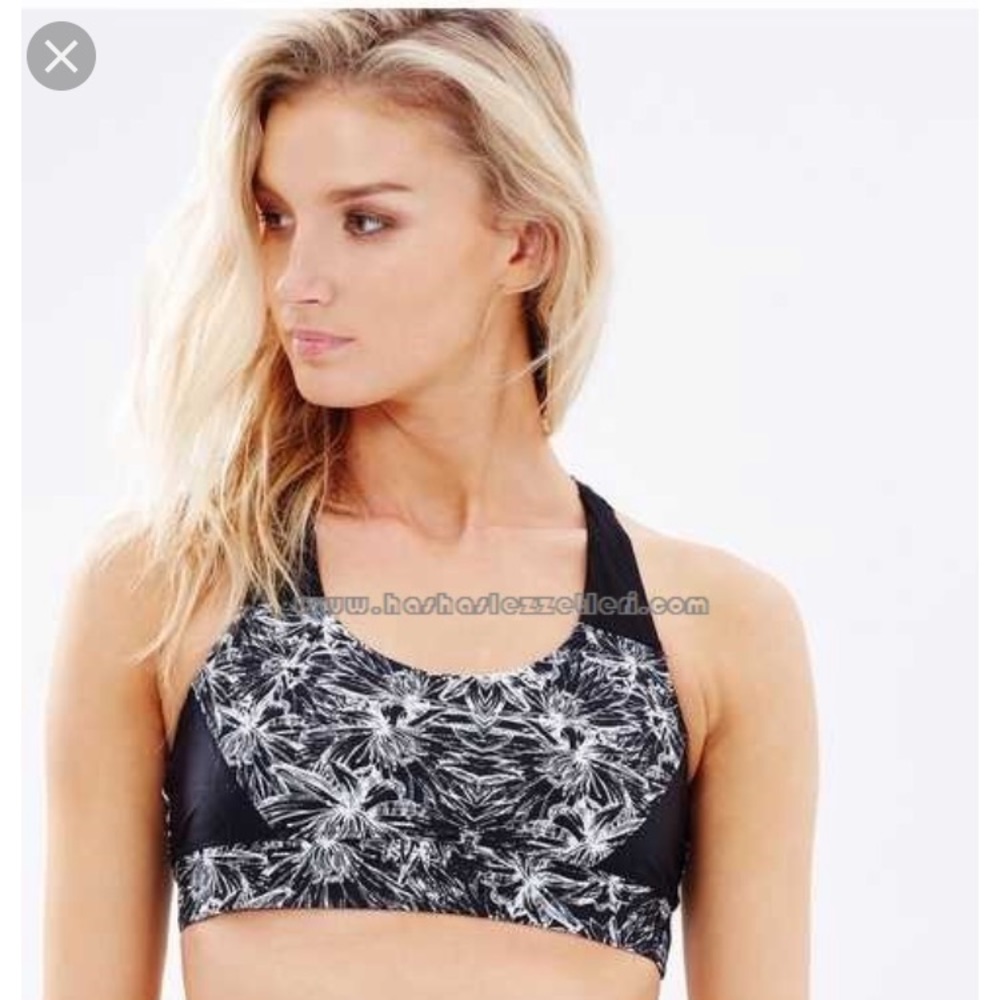 The Upside Sporty Floral Chrissy Bra XS